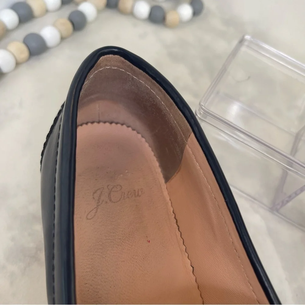 J. Crew Woman’s Navy Loafers leather upper size 7.5